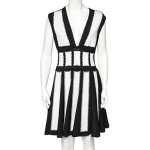 Givenchy Black & White Studded Knit Dress – Size M